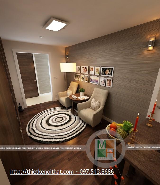 Thiết kế nội thất chung cư cao cấp KeangNam - Nhà Anh Trường